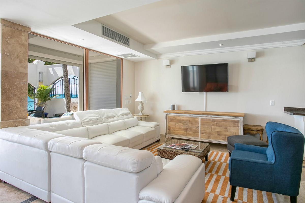 Villa rental St Martin - Living room